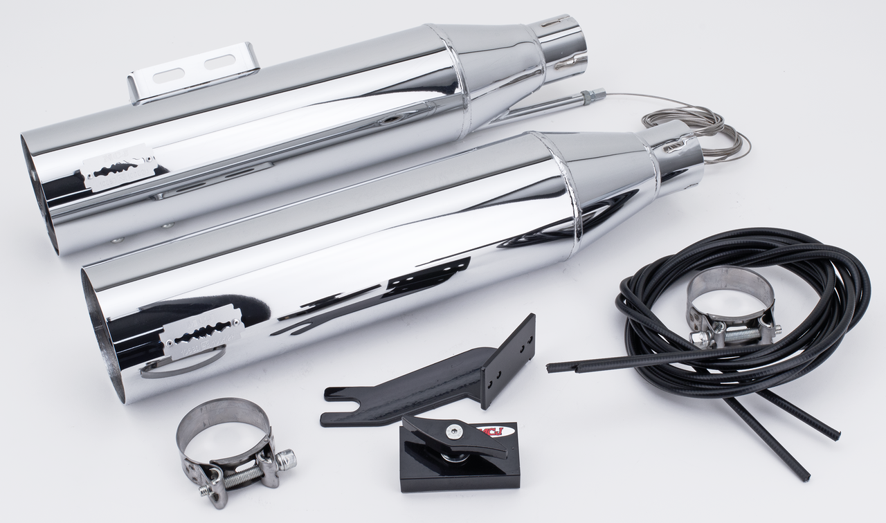 MCJ ADJUSTABLE EXHAUSTS FOR MILWAUKEE EIGHT SOFTAIL - view 1