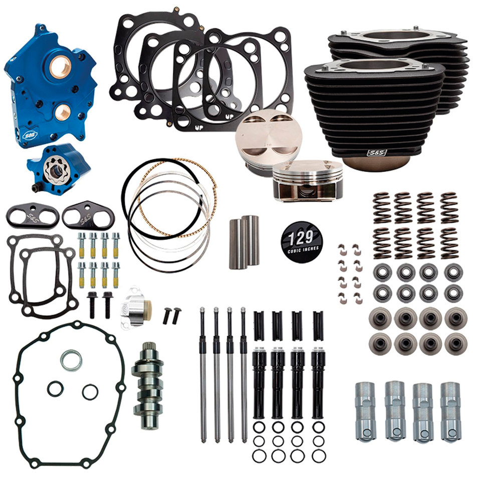 S&S 124CI, 128CI, 129CI & 132CI POWER PACKAGES FOR MILWAUKEE EIGHT - view 1