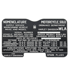 VINTAGE CAUTION & DATA PLATES - view 2