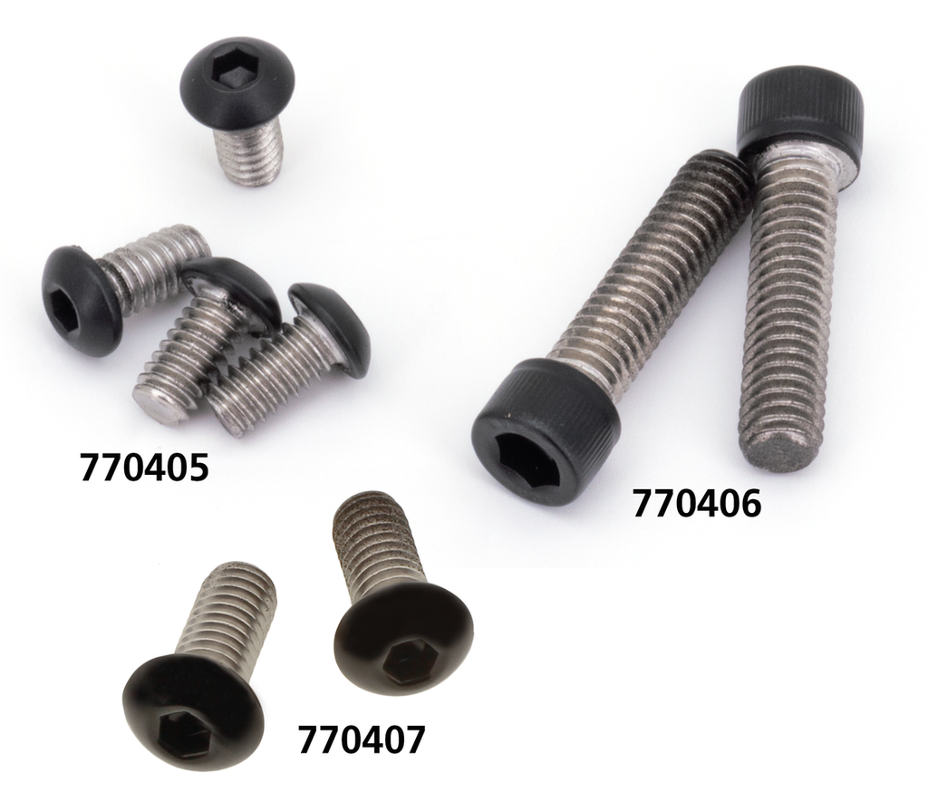 BLACK STAINLESS STEEL HEADLIGHT SCREWS - view 1