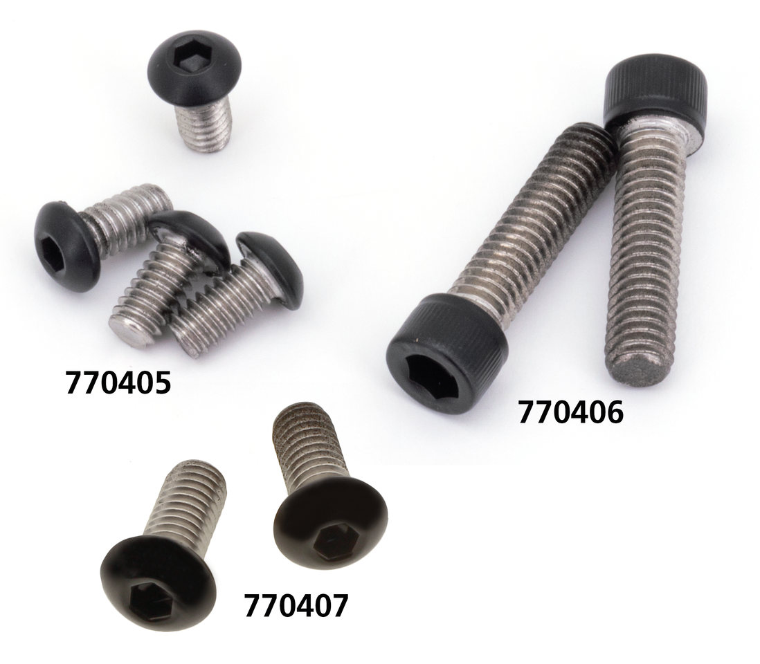 BLACK STAINLESS STEEL HEADLIGHT SCREWS - view 1
