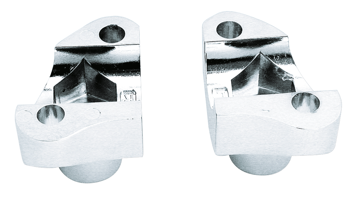 CHROME SHORTY HANDLEBAR RISERS - view 1