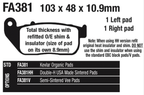 EBC FRONT DISC BRAKE PADS - view 1