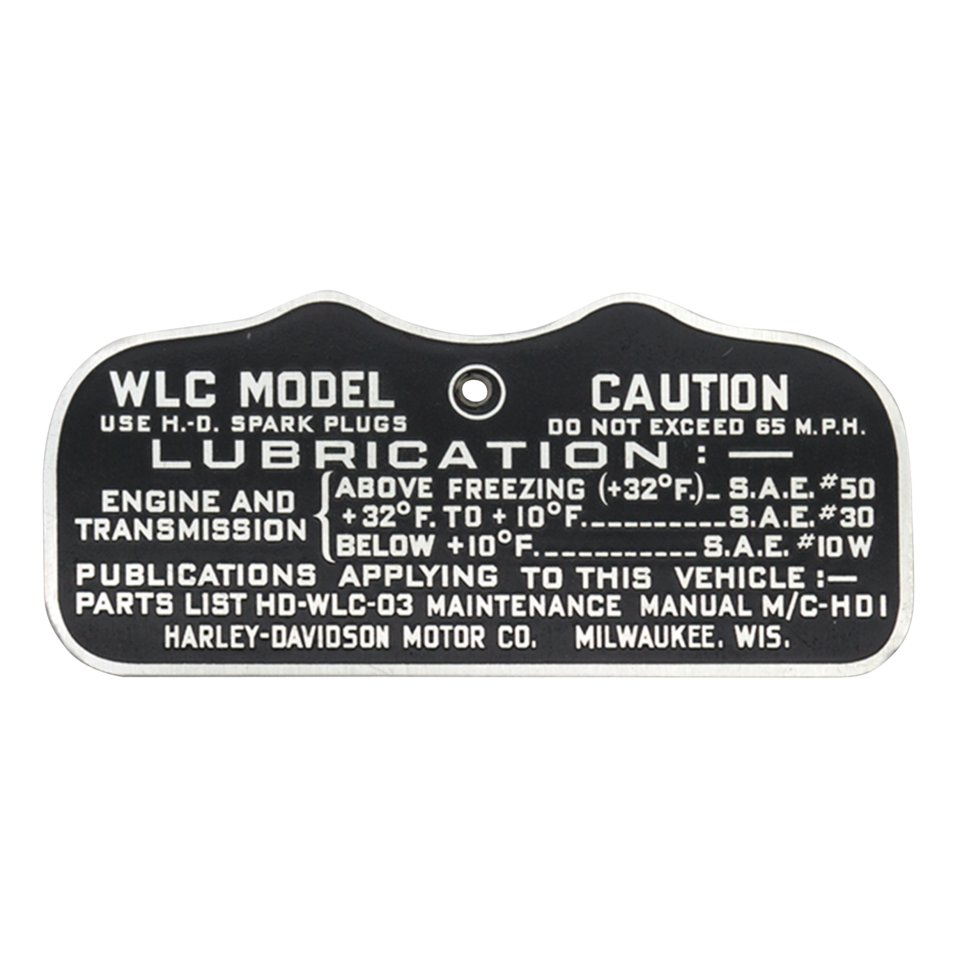 VINTAGE CAUTION & DATA PLATES - view 2