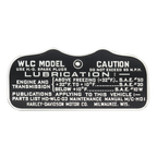 VINTAGE CAUTION & DATA PLATES - view 2