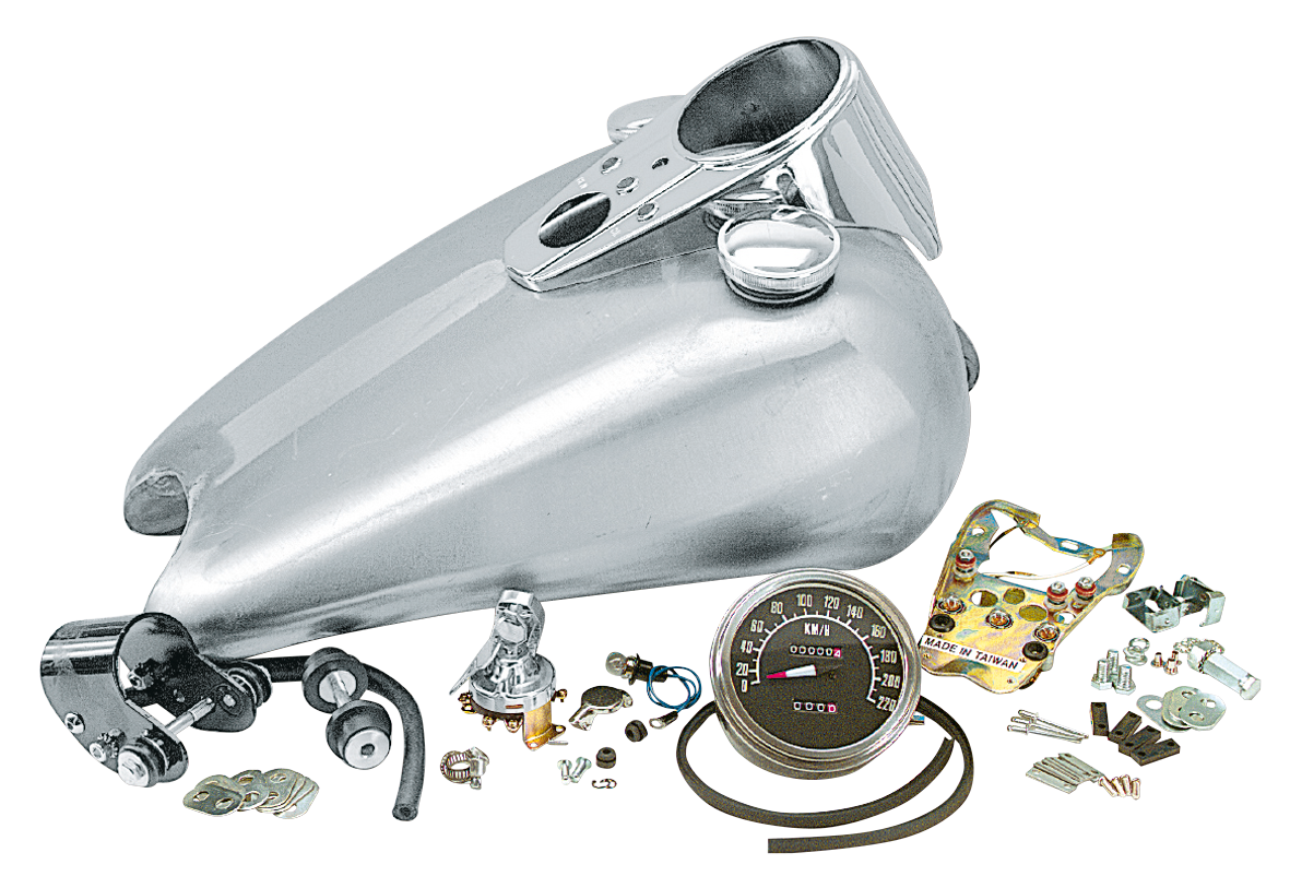 ONE PIECE STRETCHED TANK, DASH & SPEEDO KITS FOR SPORTSTER - view 1