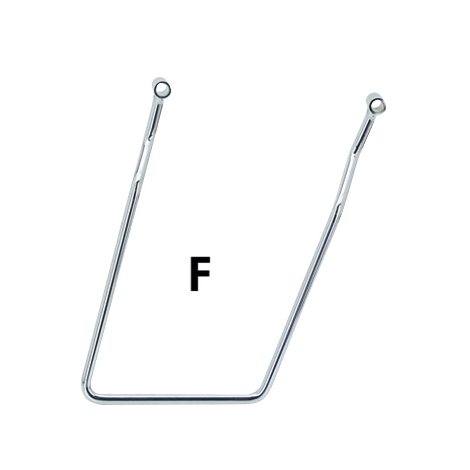 CHROME SADDLEBAG SUPPORTS - view 2