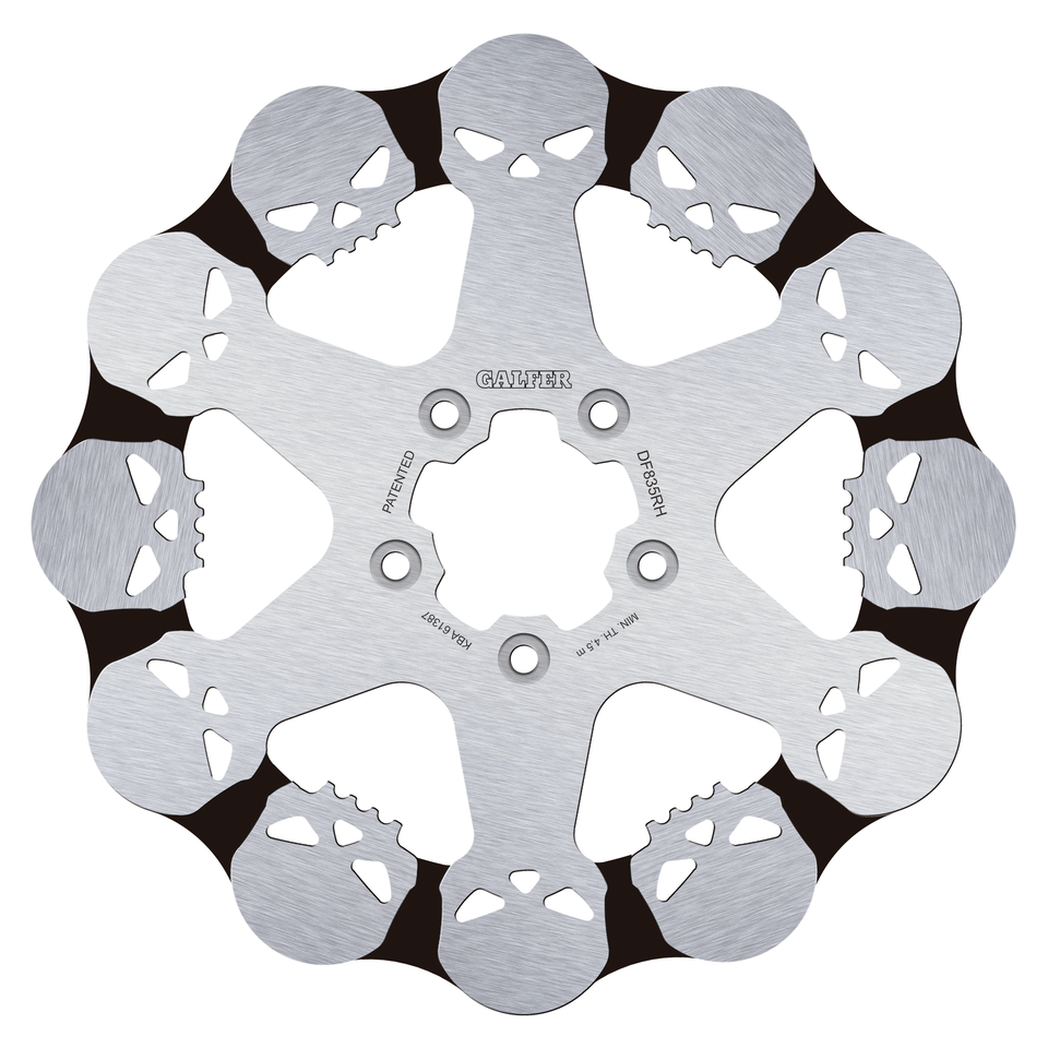 GALFER SKULLED DISC BRAKE ROTORS - view 2