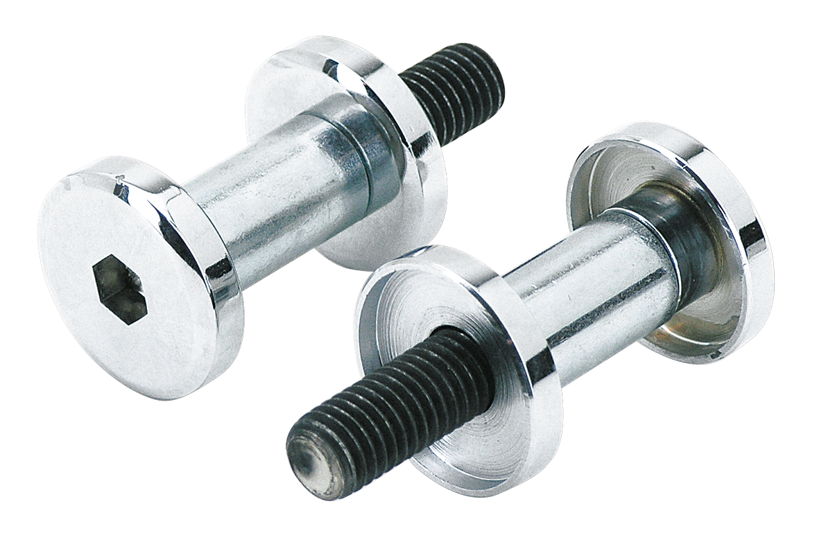 CHROME PLATED FLUSH MOUNT RISER BOLT KITS - view 1 Main image