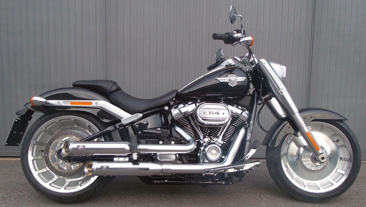 MCJ ADJUSTABLE EXHAUSTS FOR MILWAUKEE EIGHT SOFTAIL - view 2
