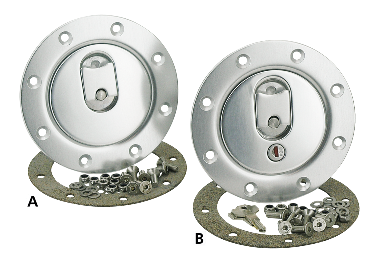 "QUICK ACTION" ALUMINUM RACING GAS CAPS - view 3