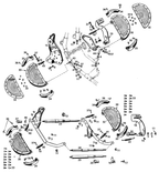 FOOTBOARD PARTS FOR EARLY BIG TWIN & 45CI - view 2