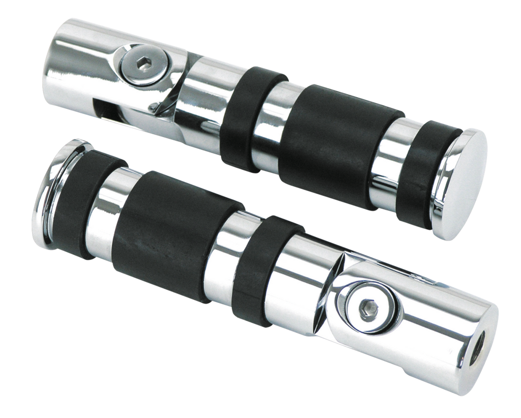 CHROME FOLDING PASSENGER PEGS - view 2