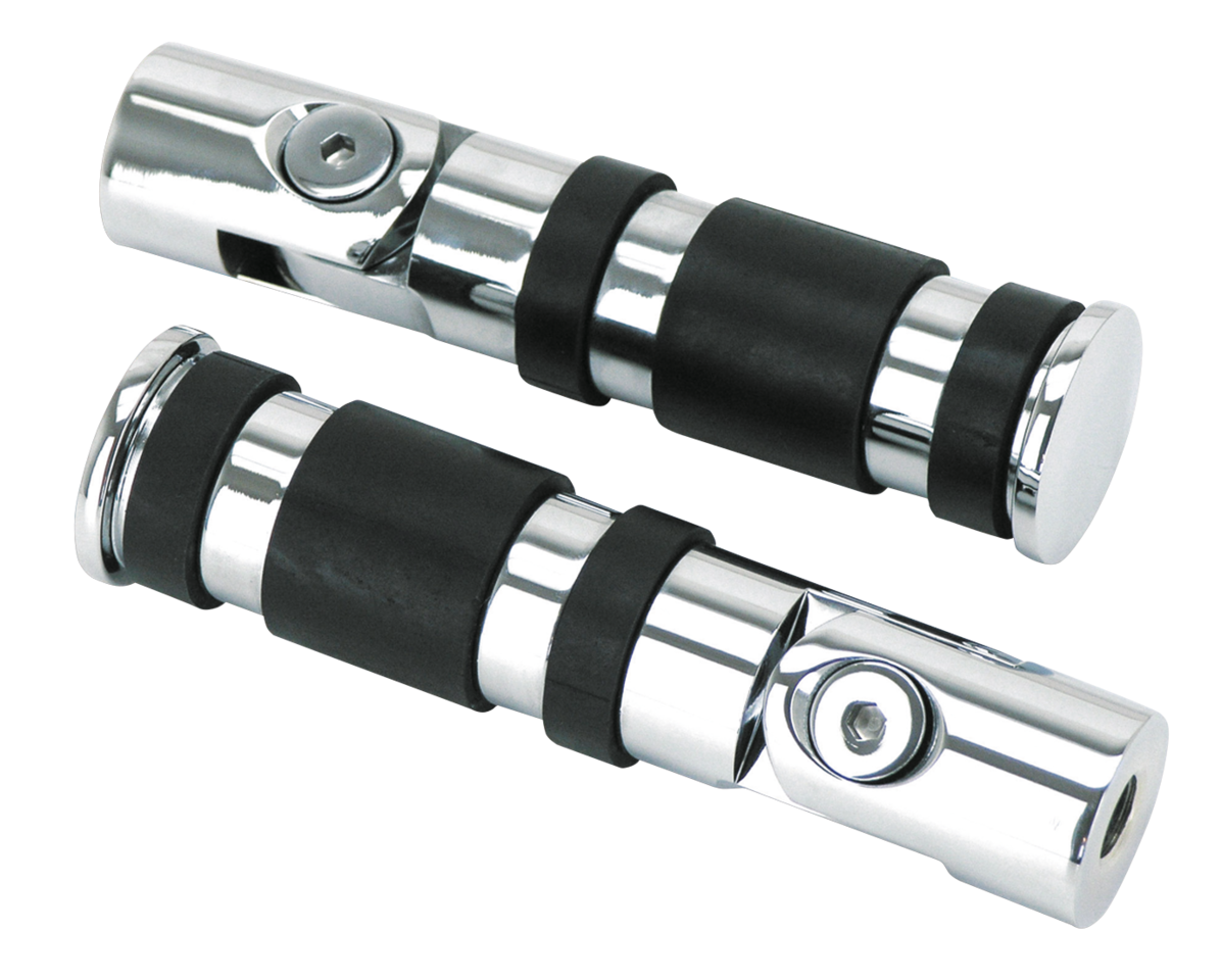 CHROME FOLDING PASSENGER PEGS - view 2