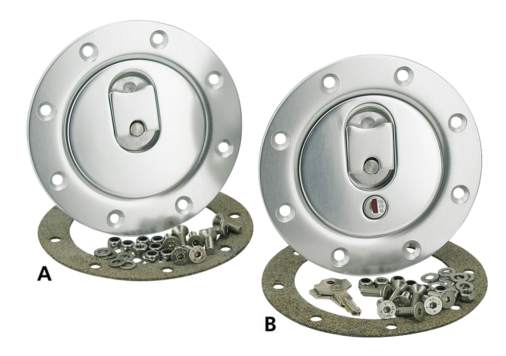 "QUICK ACTION" ALUMINUM RACING GAS CAPS - view 2