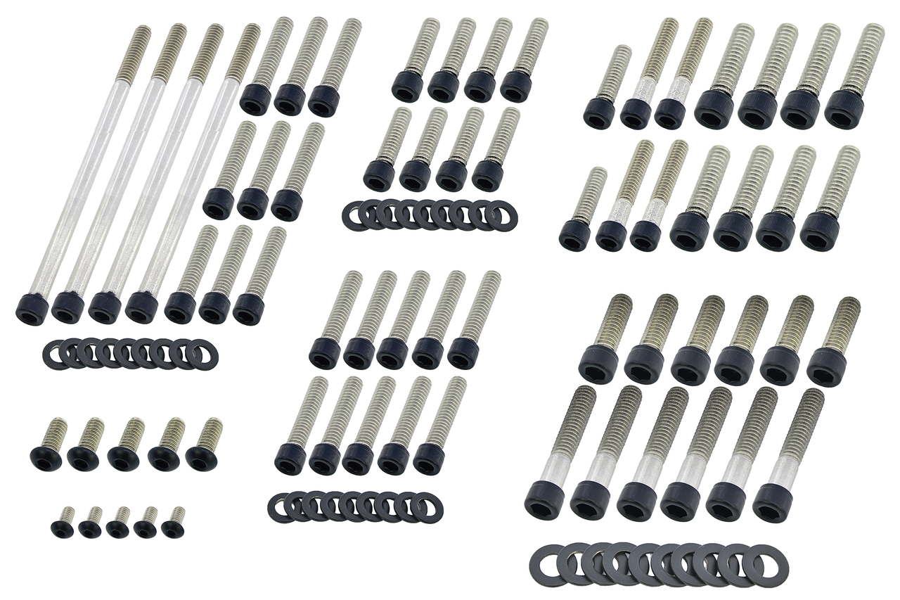 BLACK STAINLESS STEEL DRIVETRAIN SCREW KITS - view 1 Main image