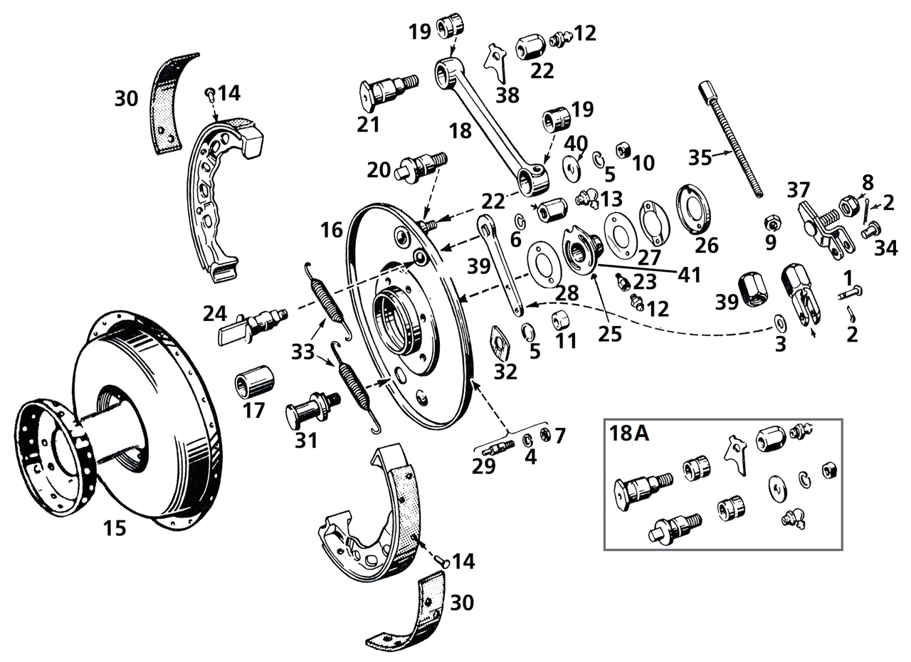 FRONT BRAKE 45CI MODELS - view 1