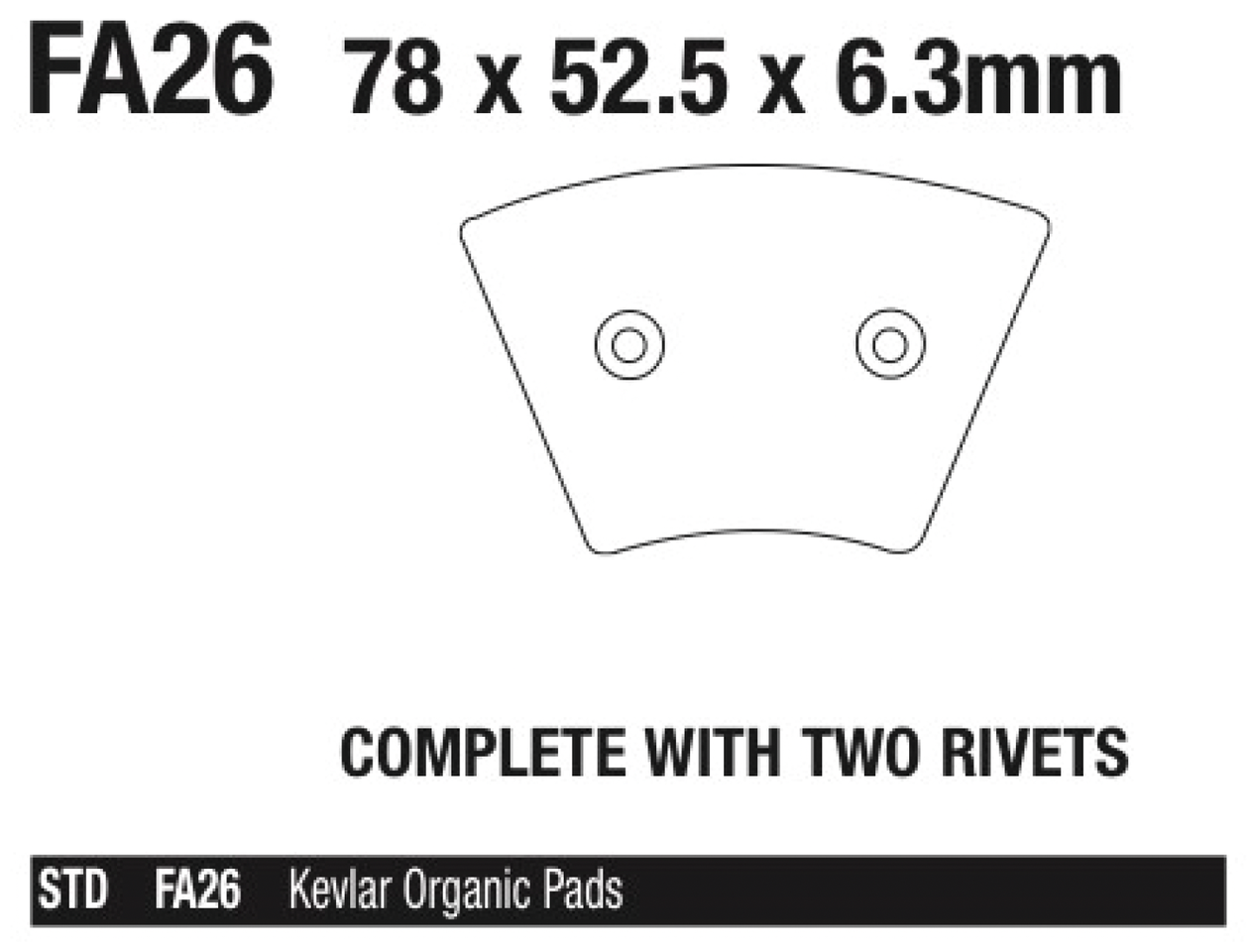 EBC FRONT DISC BRAKE PADS - view 1 Main image