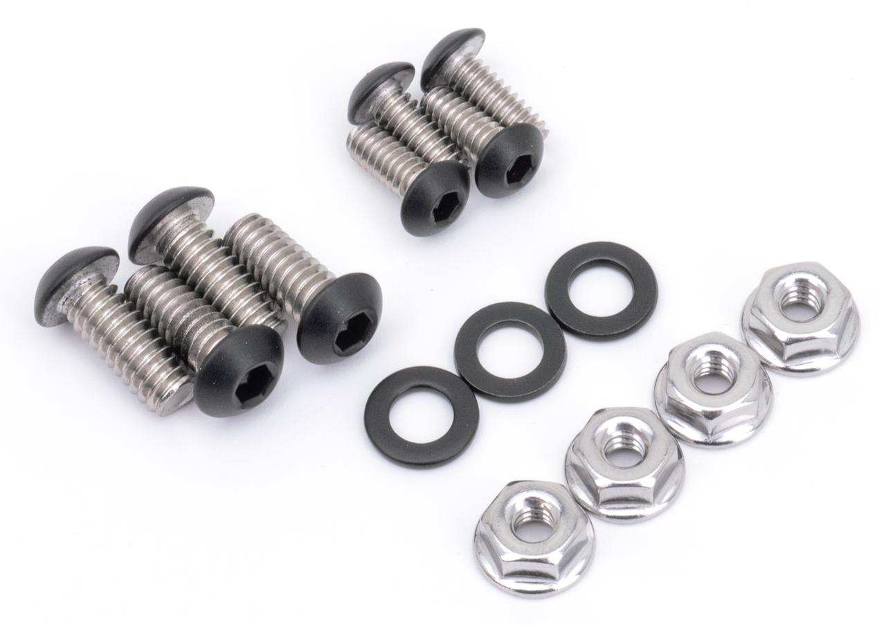 BLACK STAINLESS STEEL FRONT FENDER SCREW KITS - view 1