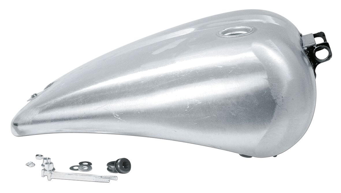 ONE PIECE 2" STRETCHED SMOOTH TOP STEEL GAS TANK FOR DYNA MODELS - view 1 Main image
