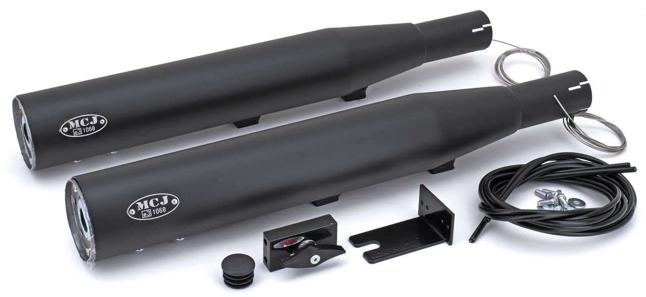 MCJ ADJUSTABLE EXHAUSTS FOR TWIN CAM SOFTAIL - view 1 Main image