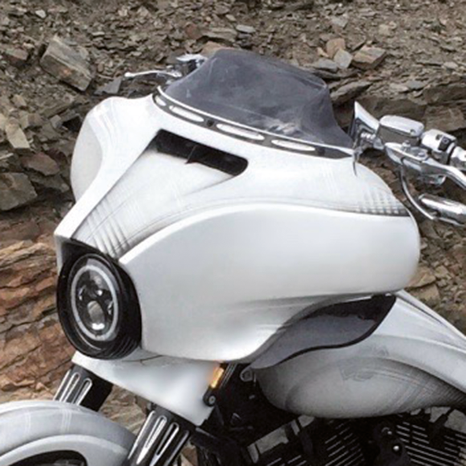 TOMMY & SONS BATWING STYLE FAIRING FOR FLHT, FLHTK, FLHX, FLHXS & FLHTCUTG 2014 TO PRESENT - view 2