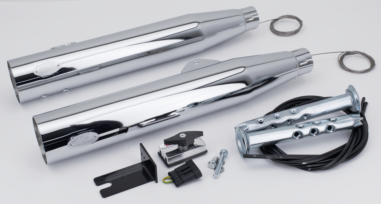 MCJ ADJUSTABLE EXHAUSTS FOR DYNA - view 1
