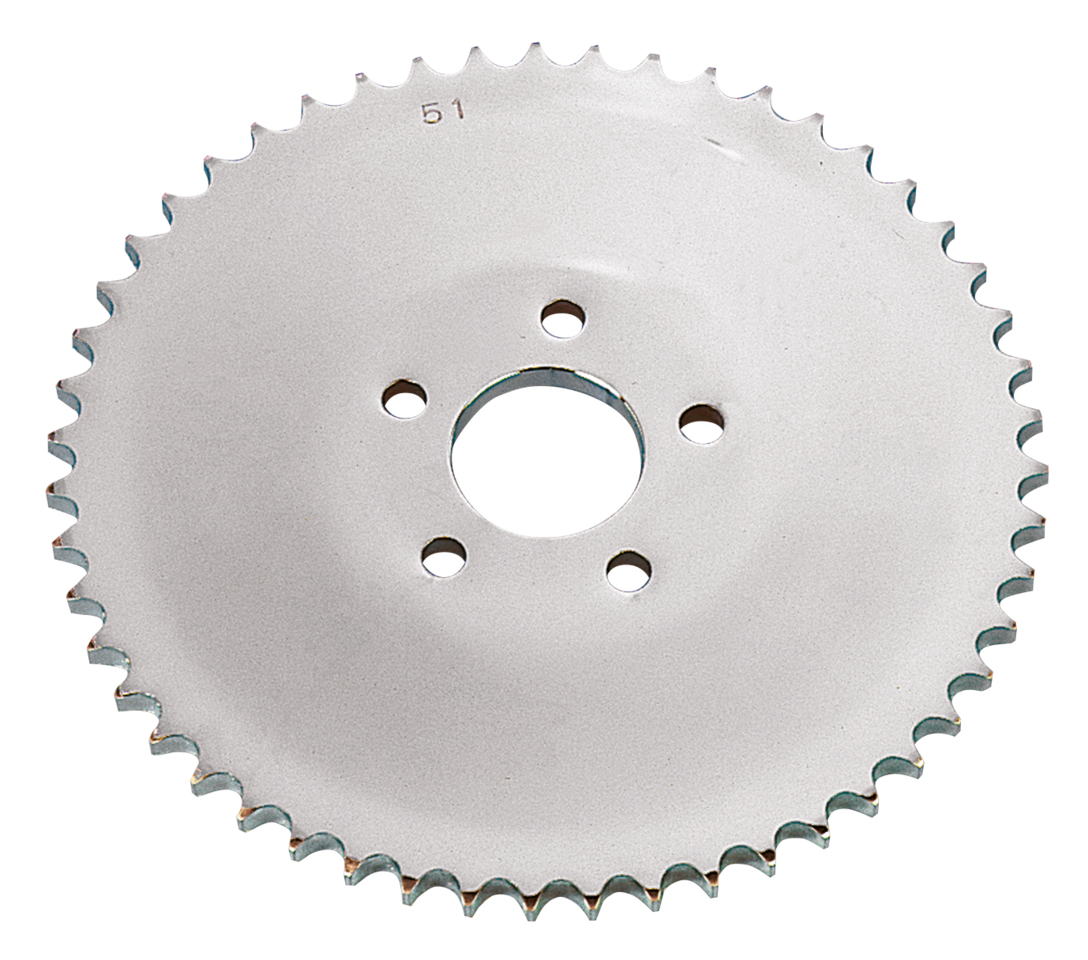 CHROME PLATED SOLID REAR SPROCKETS - view 1