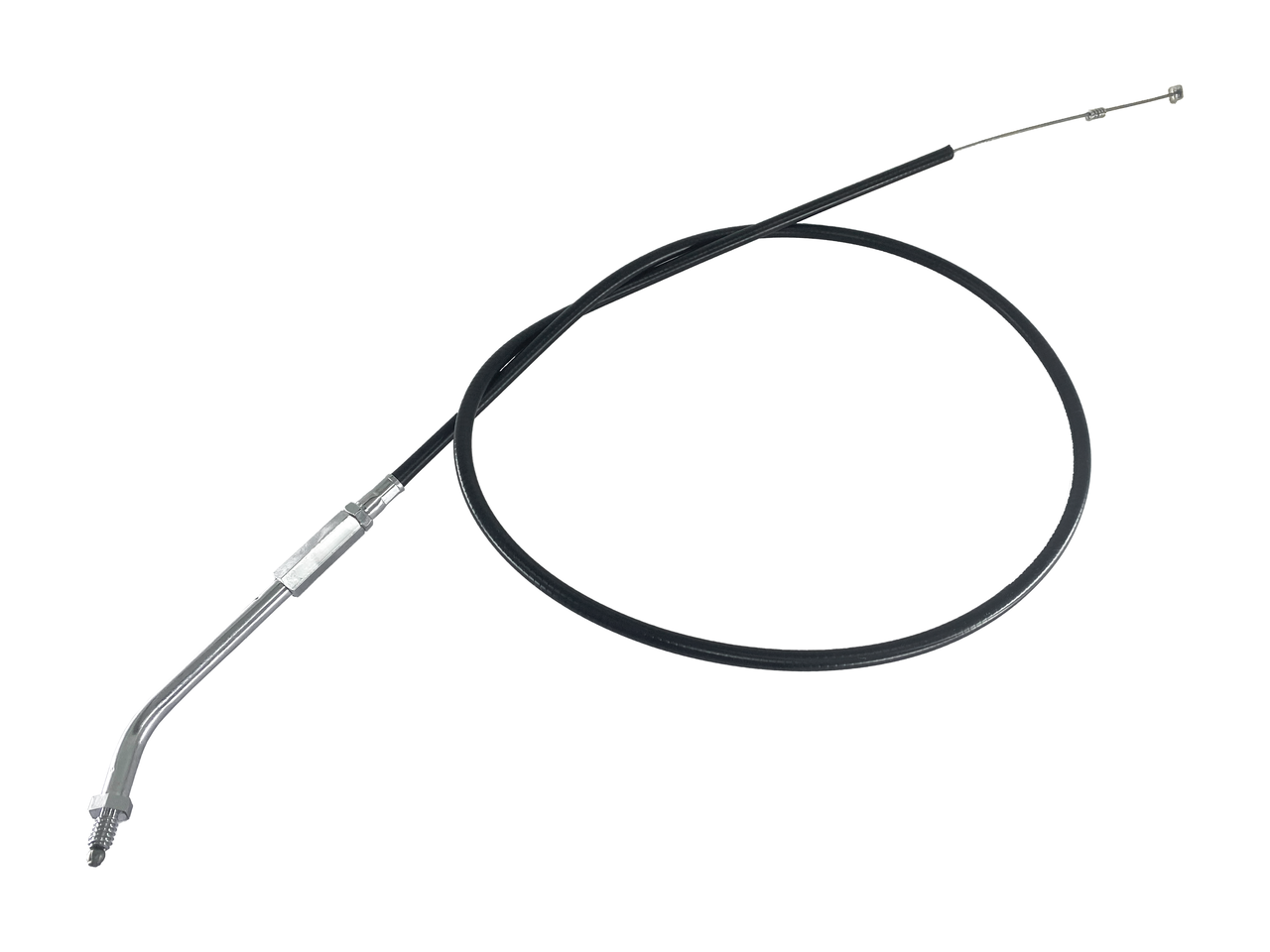 THROTTLE CABLES FOR USE WITH EARLY MIKUNI HS42 AND HSR45 CARBURETORS AND 1986-1995 STYLE THREADED THROTTLE GRIP - view 1