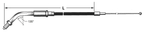 T11 - THROTTLE & IDLE CABLE 1986-1987 SPORTSTER - view 3