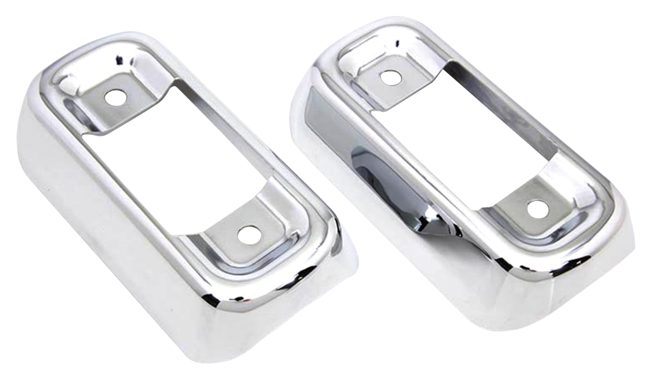 CHROME MUFFLER BRACKET COVERS FOR TOURING - view 1