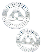 POLISHED STAINLESS STEEL DISC BRAKE ROTORS - view 1