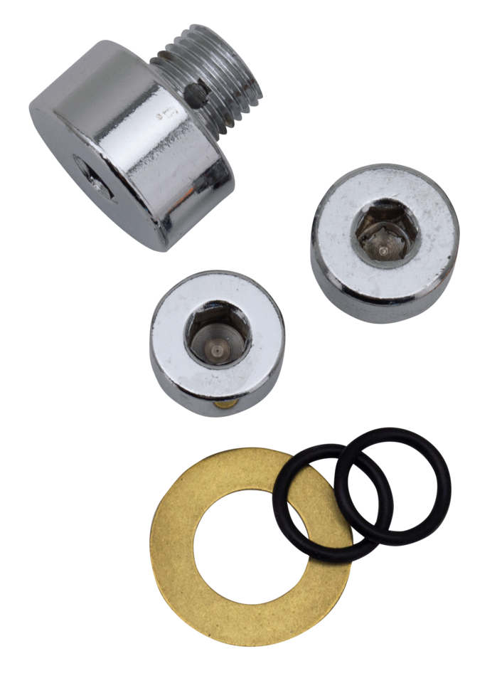 CHROME ALLEN HEAD OIL PUMP AND TAPPET SCREEN PLUG SET - view 1 Main image