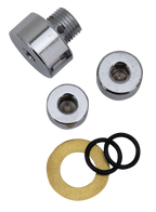 CHROME ALLEN HEAD OIL PUMP AND TAPPET SCREEN PLUG SET - view 1