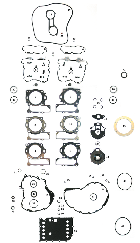 GASKET KITS, GASKETS, SEALS AND O-RINGS FOR V-ROD - view 1 Main image