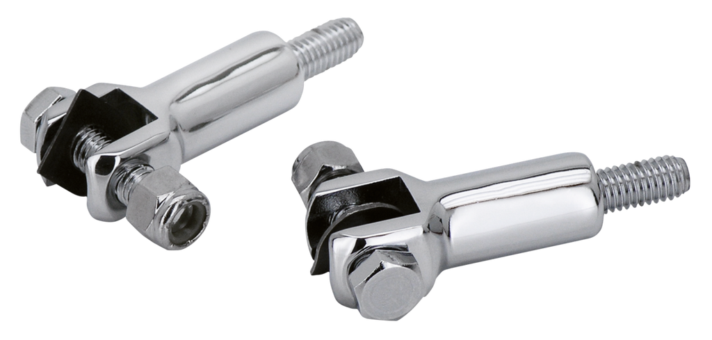 CHROME PASSENGER FOOT PEG SUPPORTS - view 1