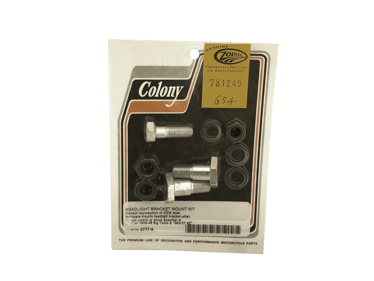 HEADLIGHT & HORN BRACKET FOR EARLY SPRINGER FORKS - view 1 Main image