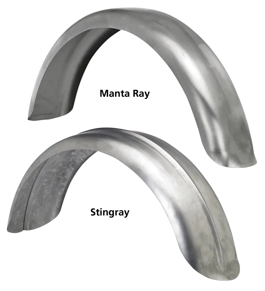 LOWBROW CUSTOMS UNIVERSAL STEEL REAR FENDERS - view 3