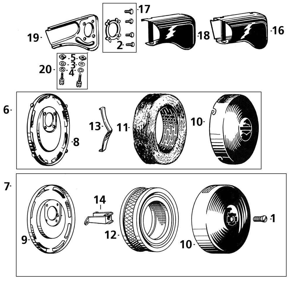 AIR INTAKE AND AIR CLEANER FOR LINKERT CARBURETORS - view 2