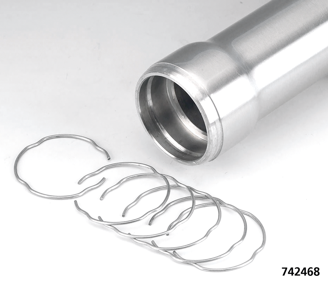 FRONT FORK SEAL RETAINING CLIPS AND BACK UP WASHERS - view 1