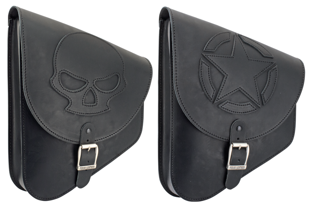 TEXAS LEATHER SOFTAIL SWING ARM BAGS - view 3
