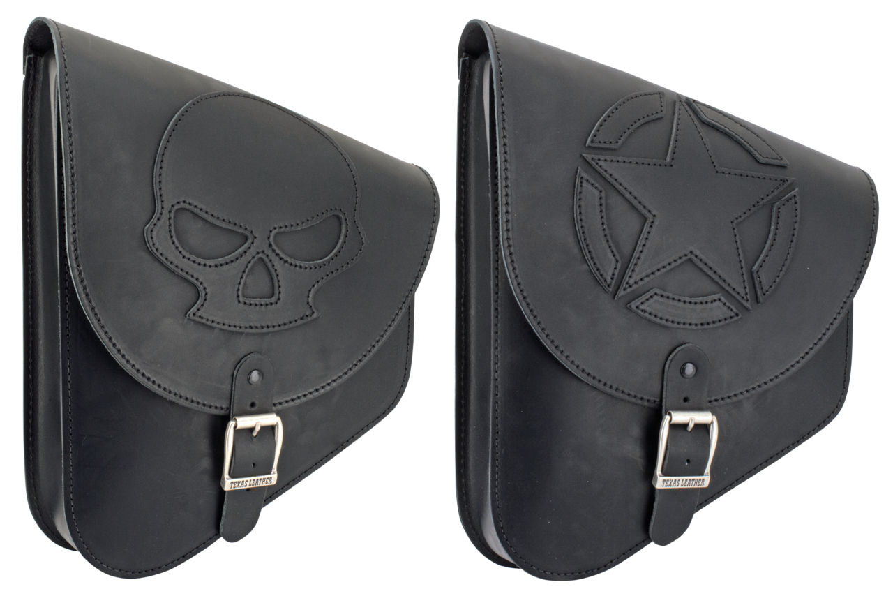 TEXAS LEATHER SOFTAIL SWING ARM BAGS - view 3