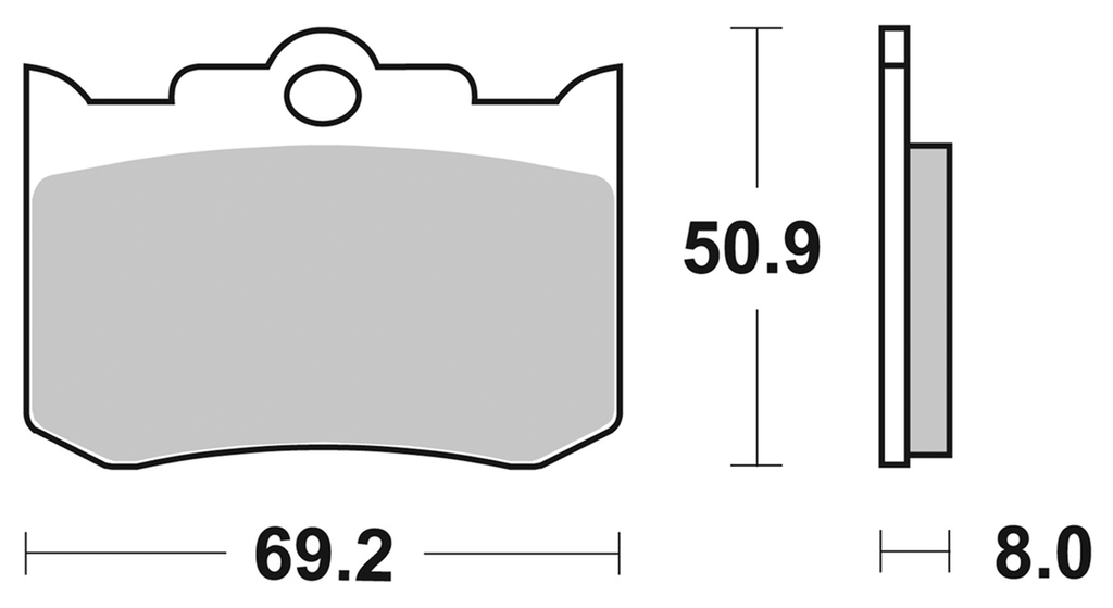 SBS FRONT DISC BRAKE PADS - view 1