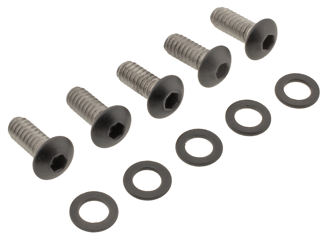 BLACK STAINLESS STEEL DERBY COVER SCREWS - view 1