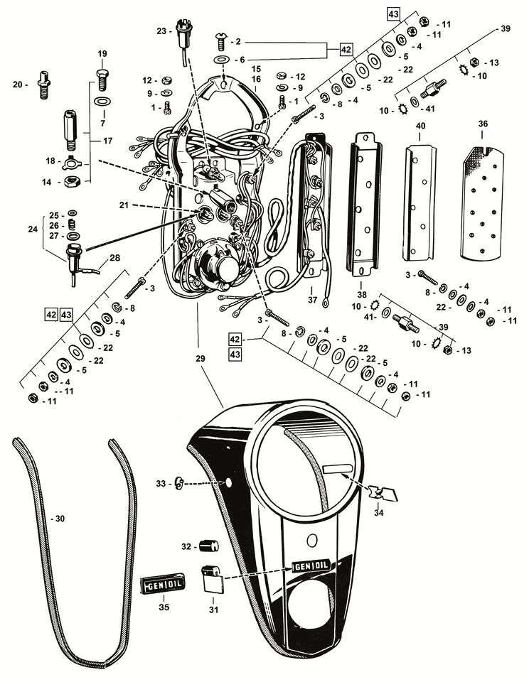 INSTRUMENT PANEL 1947-1961 - view 2