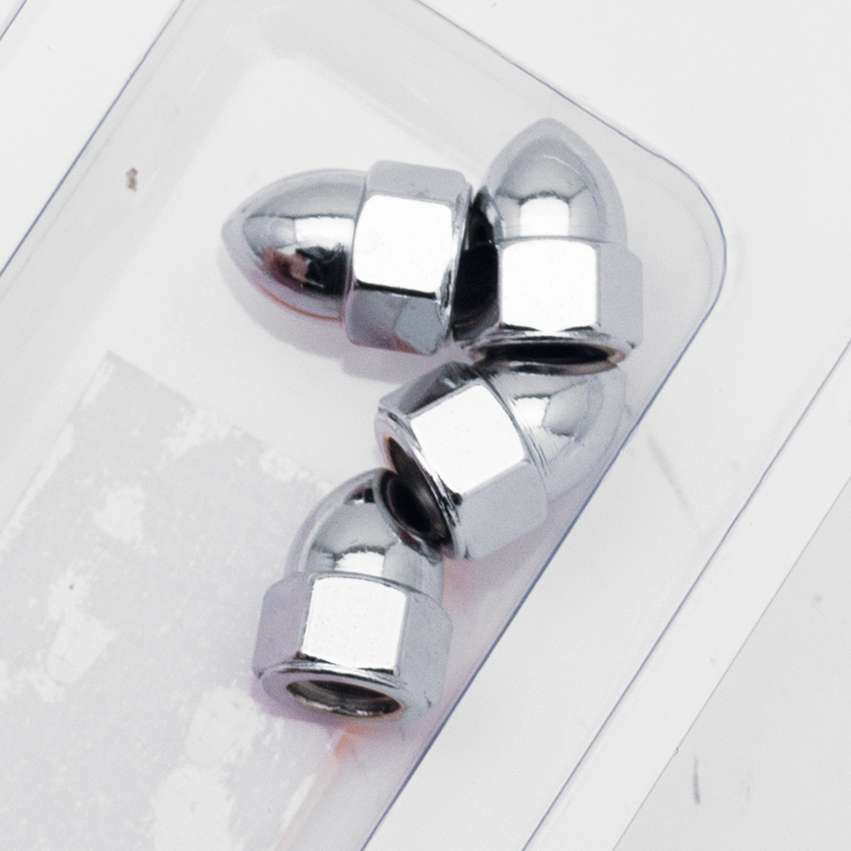 SHOW-CHROME ACORN STYLE NUTS - view 1 Main image