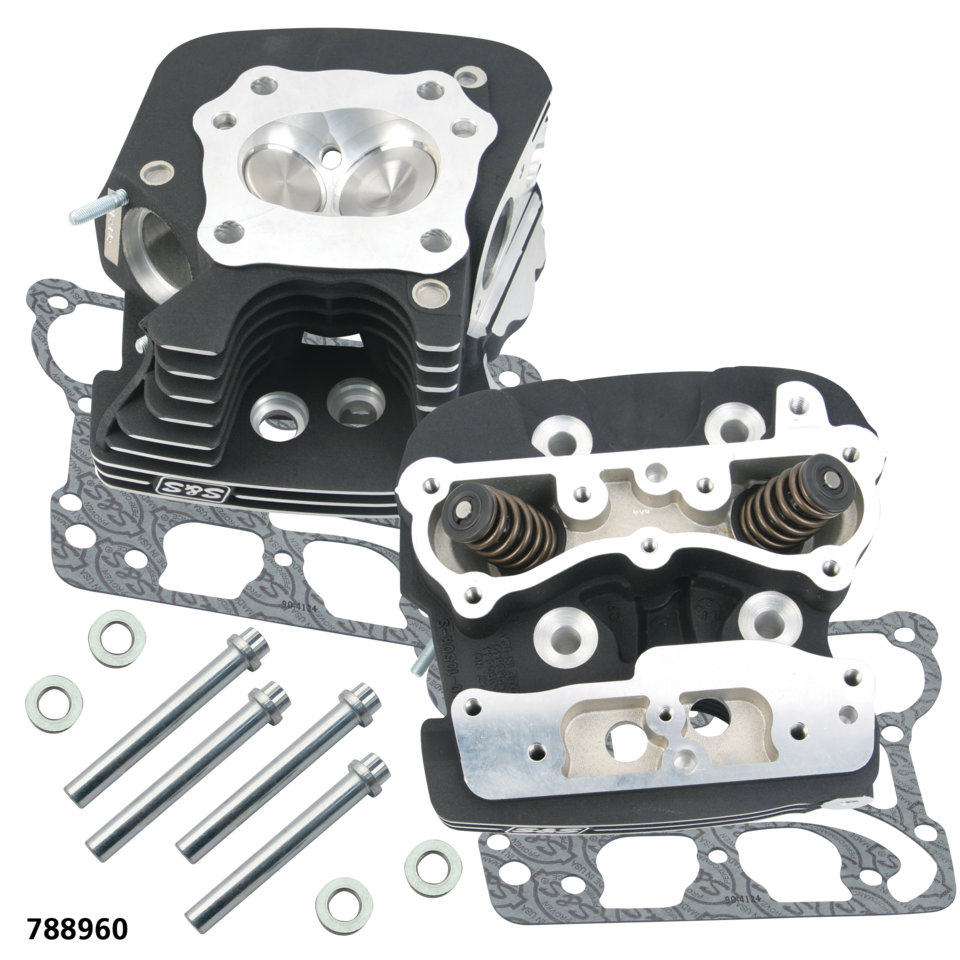 S&S SUPER STOCK CYLINDER HEADS FOR 1999-2005 TWIN CAM - view 1 Main image