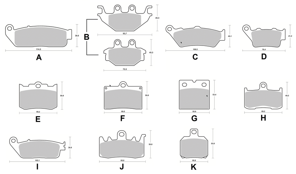 SBS FRONT DISC BRAKE PADS - view 2