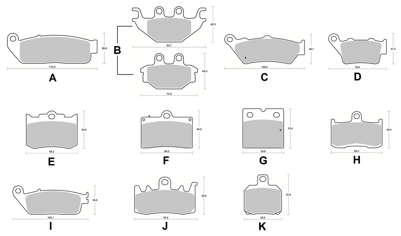SBS FRONT DISC BRAKE PADS - view 2