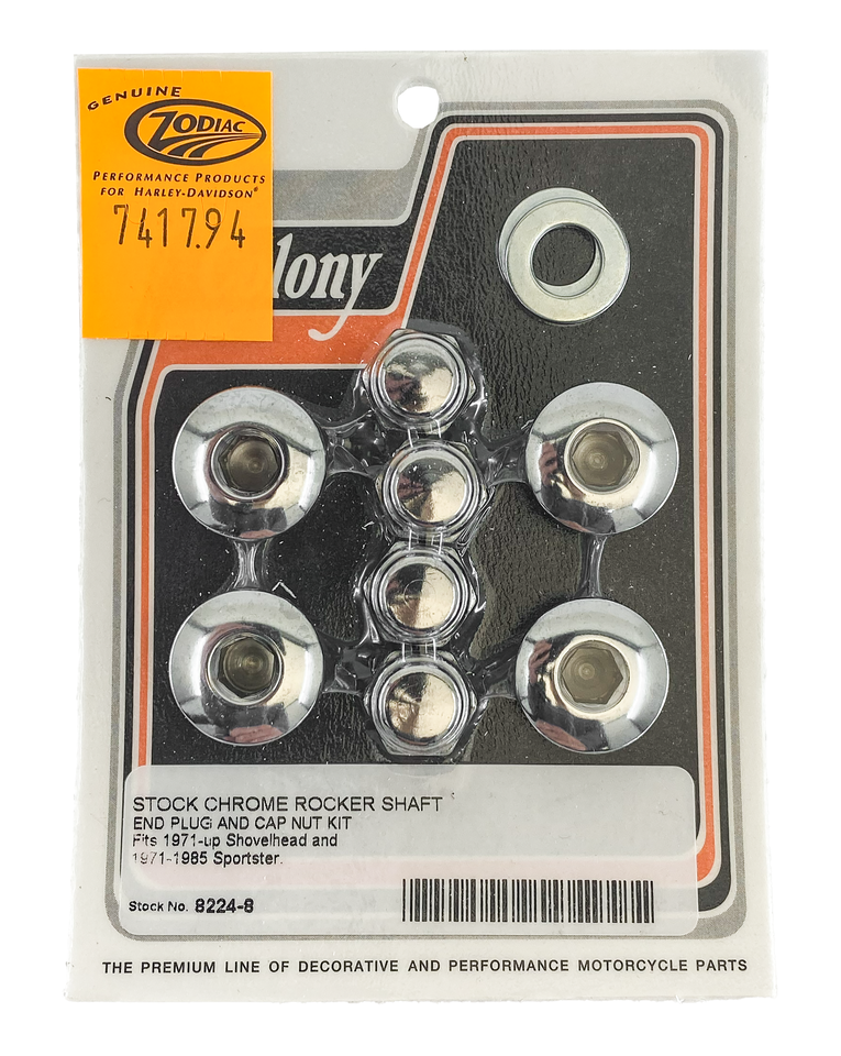 ROCKER SHAFT END CAP AND NUT KIT - view 1